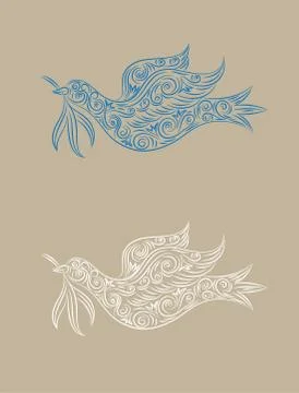 Dove of peace Stock Illustration
