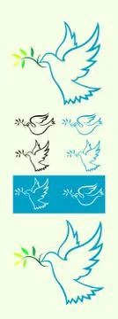 Dove of peace Illustrazione stock