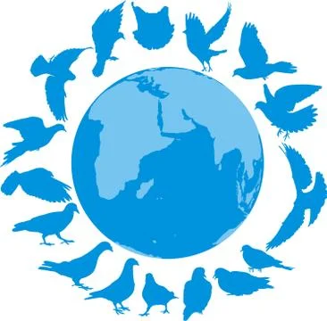 Dove of peace Stock Illustration