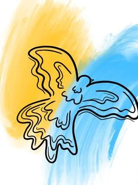 Dove of peace Illustrazione stock