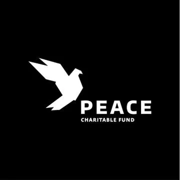 Dove of peace logo in the style vector quality Stock Illustration