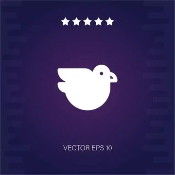 Dove vector icon Stock Illustration