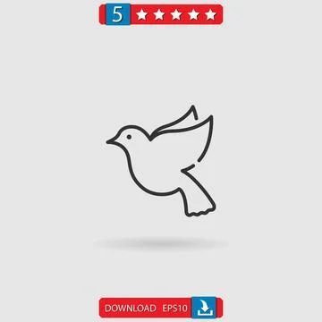 Dove vector icon Stock-Illustration