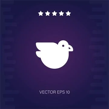 Dove vector icon Stock Illustration
