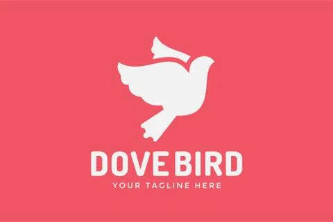 Dove vector logo icon Stock Illustration