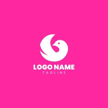 Dove wings logo design vector Stock Illustration