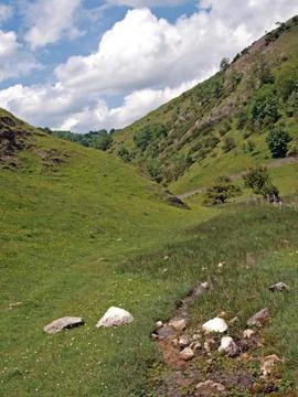 Dovedale in derbyshire. Stock Photos