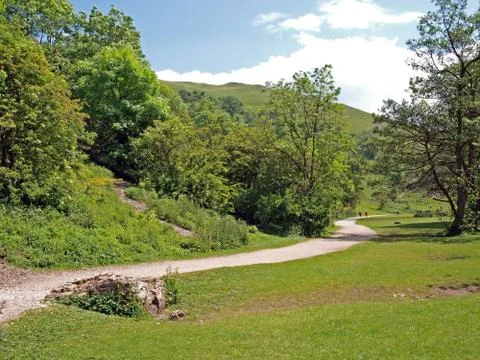 Dovedale in derbyshire. Stock Photos