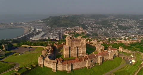 Dover Castle with Drone 動画素材 158872760