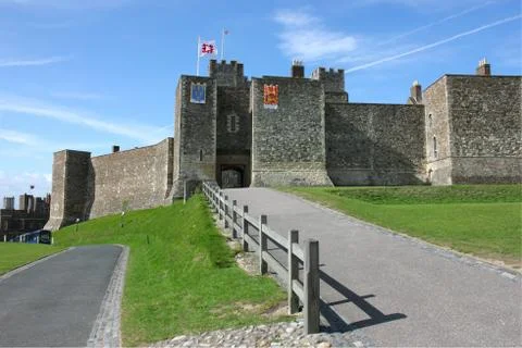 Dover castle in kent county Stock Photos