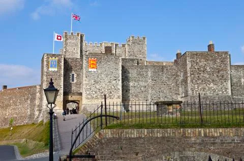 Dover Castle in Kent Stock Photos