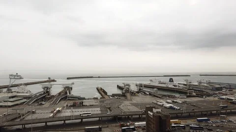 Dover docks timelapse Stock Footage 107396165