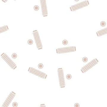 Dowel screw glyph seamless pattern Stock Illustration