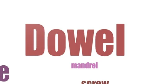 Dowel Wordcloud Animated On White Background 스톡 동영상 103563369