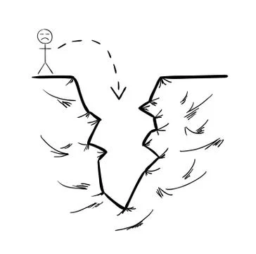 Down to the abyss Stock Illustration