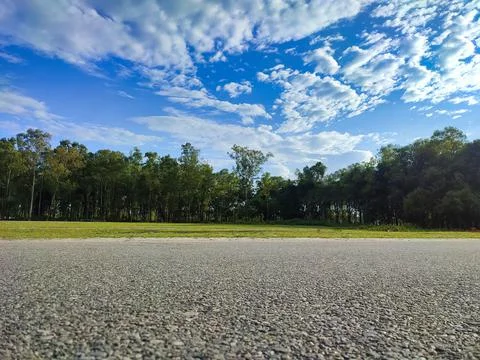 Down angle view with blue sky in Asia.Beauty natural scenery. Foto stock