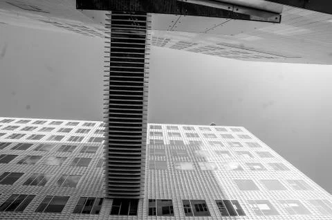 Down to up architecture Stock Photos