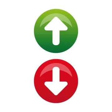 Up Down arrow button Stock Illustration