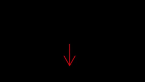 Down arrow direction icon animated video Stock Footage 292410631