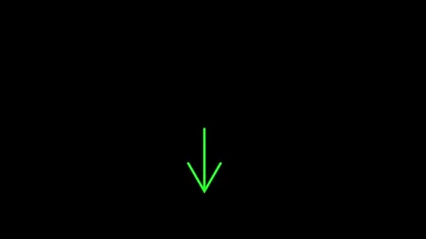 Down arrow direction icon animated video Stock Footage 292410638
