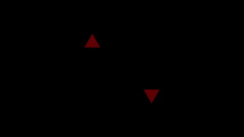 Up down arrow direction sign icon animation isolated on black background Stock Footage 327727433