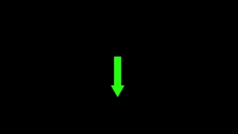 Down arrow icon animated video Stock Footage 290915000