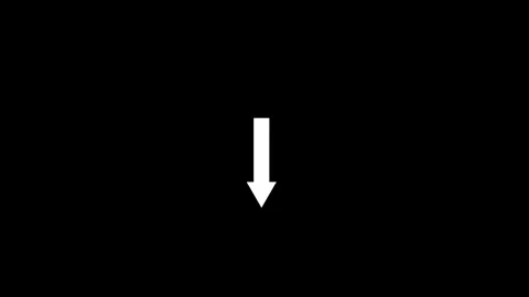 Down arrow icon animated video Stock Footage 290915003