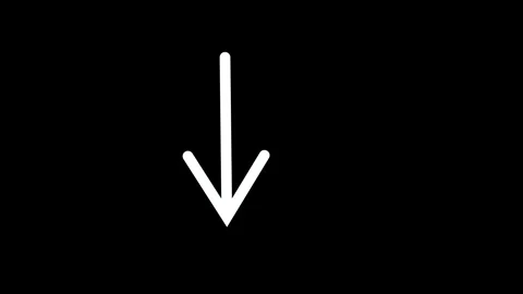 Down arrow icon animated video Stock Footage 294691777