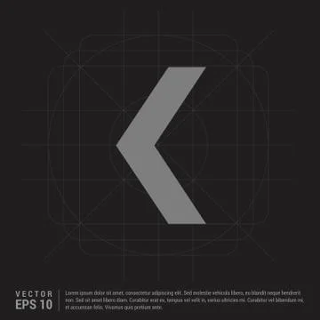 Down Arrow Icon - Black Creative Background Illustrazione stock