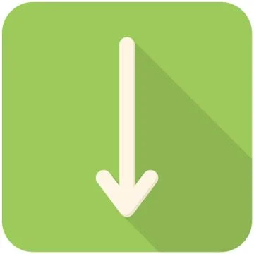 Down arrow icon Stock Illustration