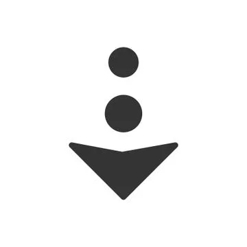 Down Arrow Icon Stock Illustration