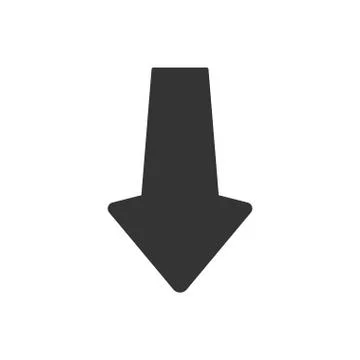Down Arrow Icon Stock Illustration