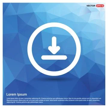 Down arrow icon Illustrazione stock