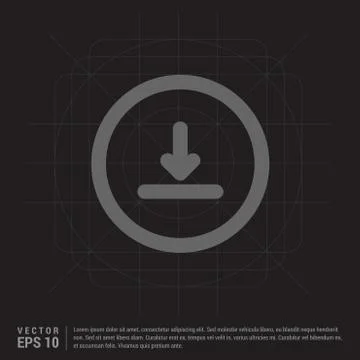 Down arrow icon 스톡 일러스트
