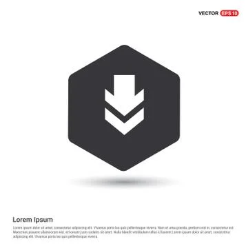 Down Arrow Icon Stock Illustration
