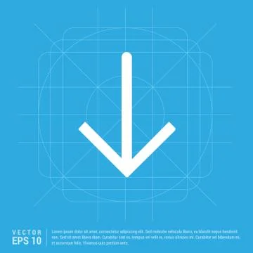 Down Arrow Icon 스톡 일러스트