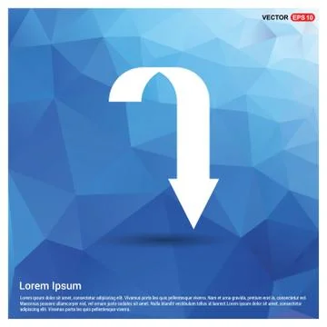 Down Arrow Icon Stock Illustration