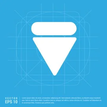 Down arrow icon イラスト素材