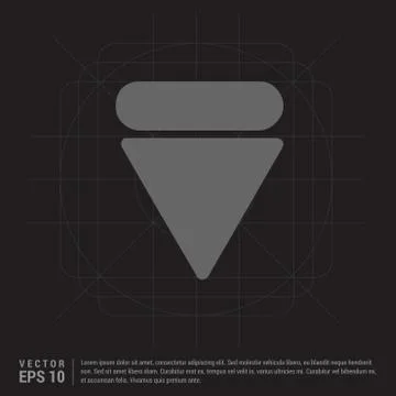 Down arrow icon 스톡 일러스트