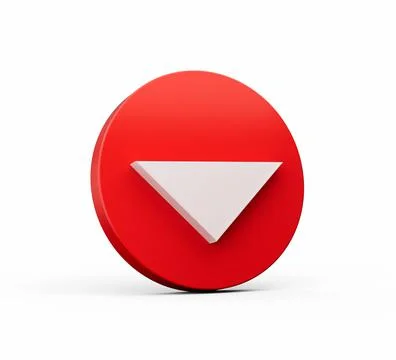 Down arrow icon isolated on white background Stock Illustration