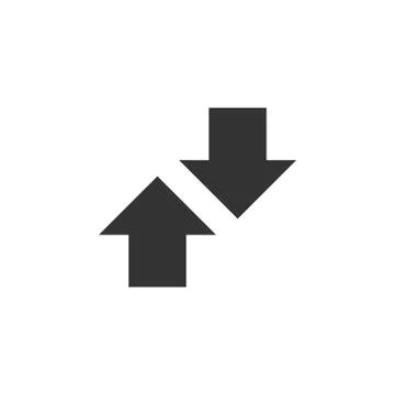 Up Down Arrow Logo Template Illustration Design. Vector EPS 10. Stock Illustration