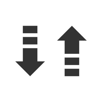 Up Down Arrow Logo Template Illustration Design. Vector EPS 10. イラスト素材