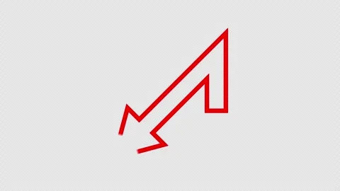 Down Arrow Motion Graphic Icon, Isolated Symbol Animation Stock Footage 322971452