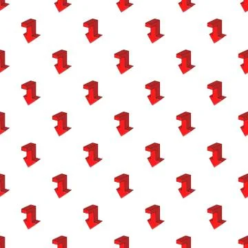 Down arrow pattern, cartoon style Illustrazione stock