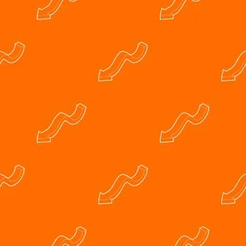 Down arrow pattern vector orange Stock Illustration