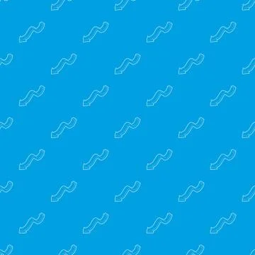 Down arrow pattern vector seamless blue Stock Illustration