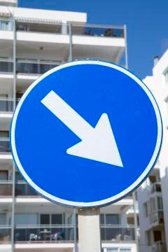 Down Arrow Sign Stock Photos