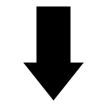 Down arrow Vector Icon Design Illustration Stock Illustration
