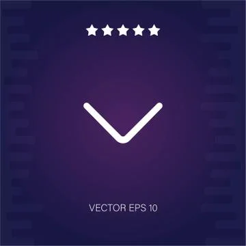 Down arrow vector icon Stock Illustration