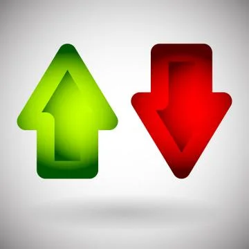 Up - Down Arrow Vector Stock Illustration